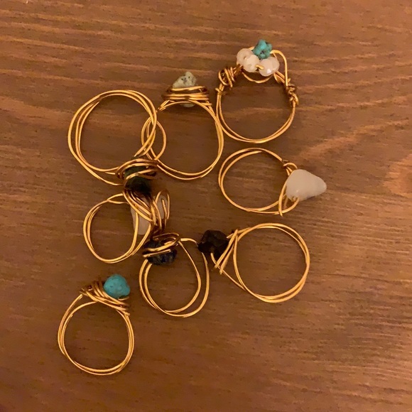 Gold Wire Ring Set - Picture 1 of 2